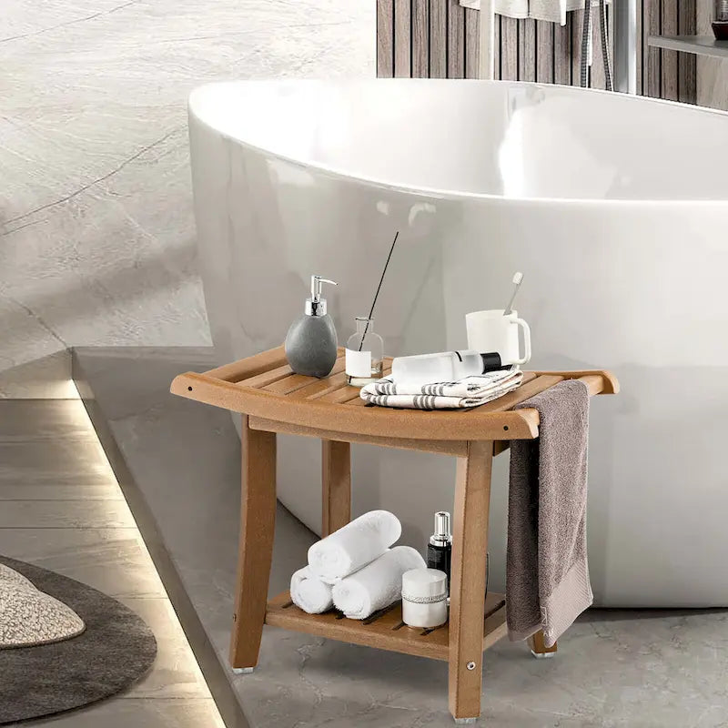 Dvouúrovňová vodotěsná sprchová lavička Spa stolička do koupele, vysoká zátěž