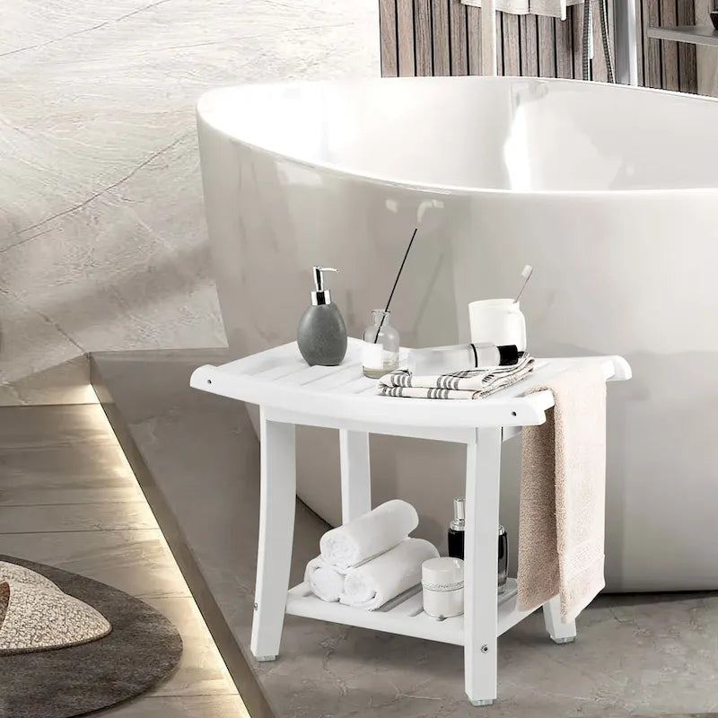 Dvouúrovňová vodotěsná sprchová lavička Spa stolička do koupele, vysoká zátěž
