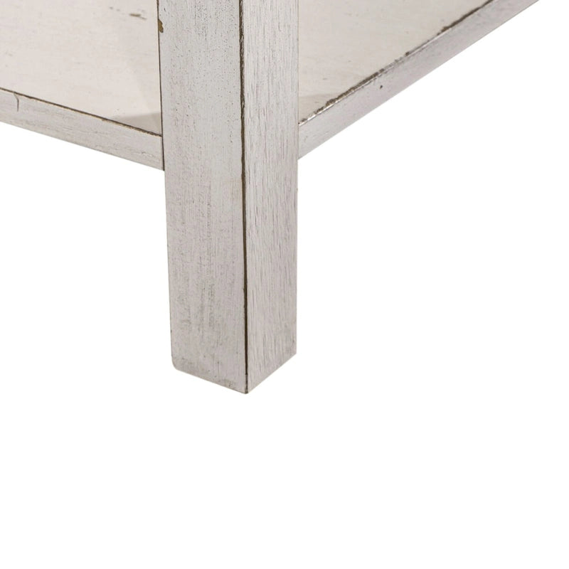 Moderní farmářský bleší trh bílý noční stolek se šuplíkem