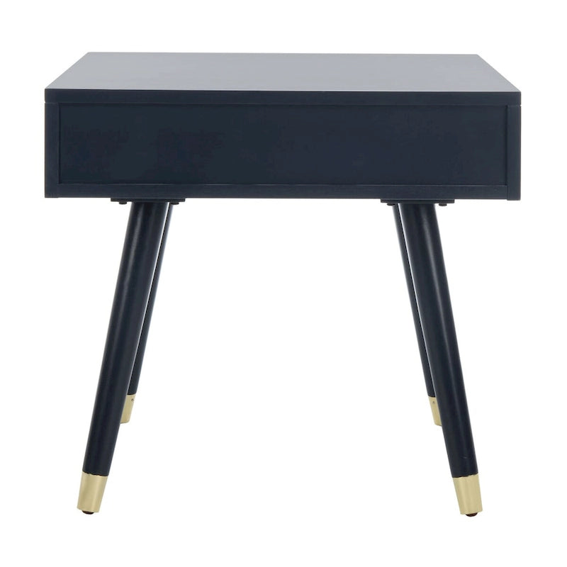 Odkládací stolek Mid-Century Gold Cap – 61 cm (š) x 61 cm (h) x 56 cm (v)
