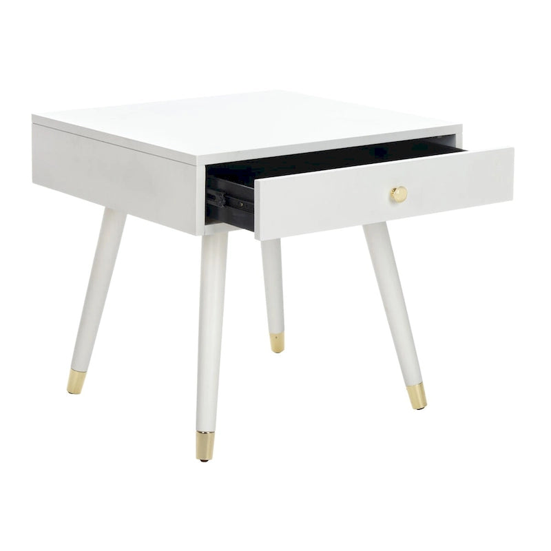 Odkládací stolek Mid-Century Gold Cap – 61 cm (š) x 61 cm (h) x 56 cm (v)