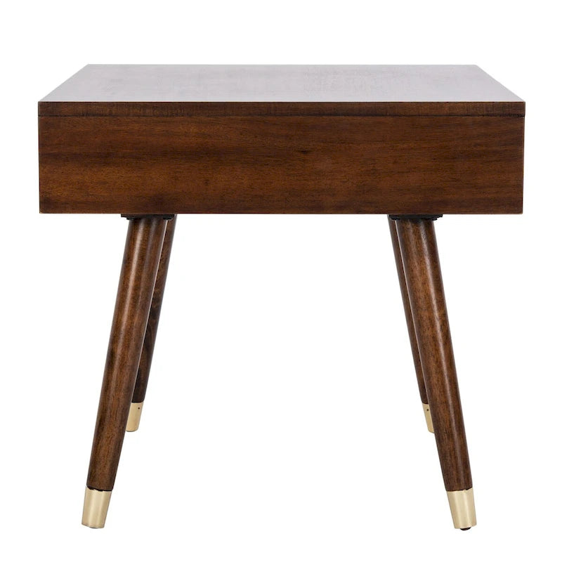 Odkládací stolek Mid-Century Gold Cap – 61 cm (š) x 61 cm (h) x 56 cm (v)