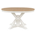 54" Farmhouse Oval Extendable Dining Table