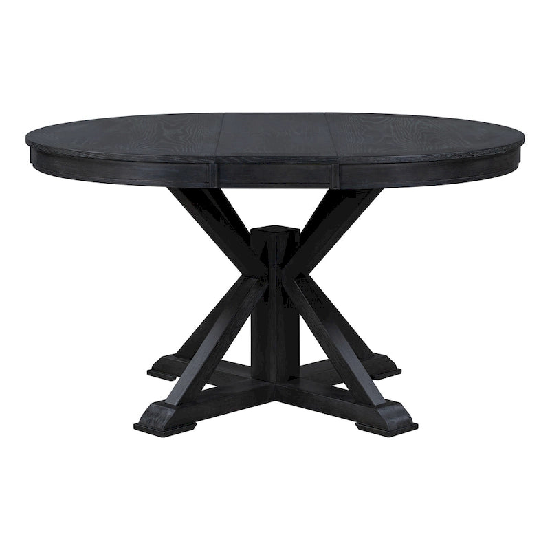 54" Farmhouse Oval Extendable Dining Table