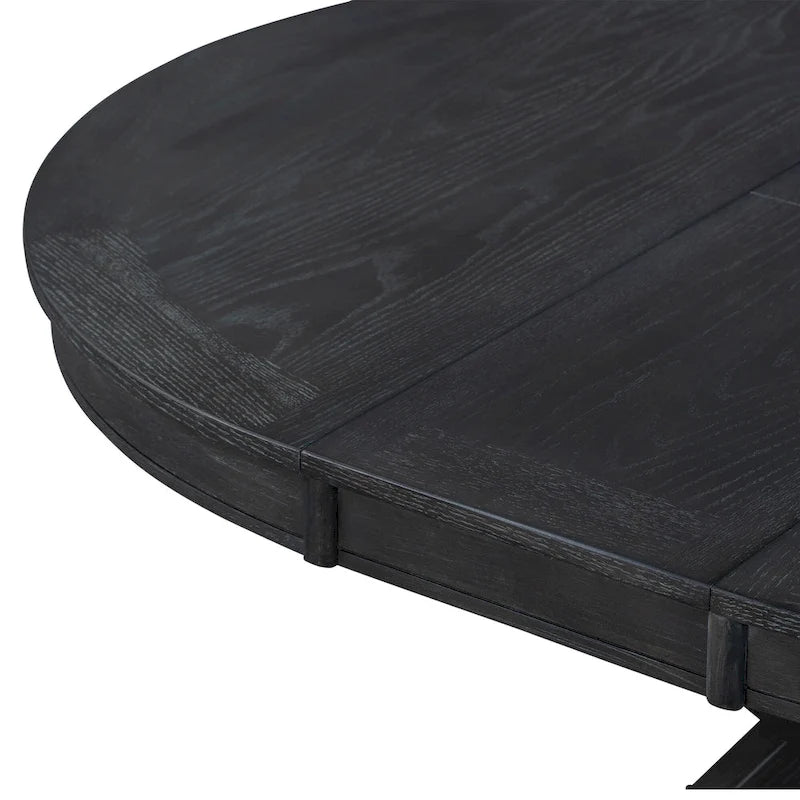 54" Farmhouse Oval Extendable Dining Table